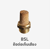 BSL ข้อต่อเก็บเสียง ฟิตติ้ง silencers